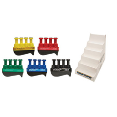 Fabrication Enterprises Digi-Flex LITE&reg; - Set of 5 (1 Each: Yellow, Red, Green, Blue, Black) with Plastic Stand