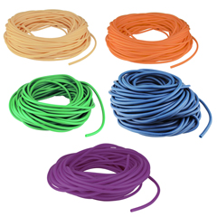 Fabrication Enterprises Val-U-Tubing - Latex Free - 100' - 5-Piece Set (1 Each: Peach, Orange, Lime, Blueberry, Plum)