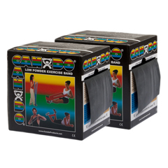 Fabrication Enterprises CanDo&reg; Low Powder Exercise Band - Twin-Pak&reg; - 100 Yard (2 x 50 Yard Rolls) - Black - x-Heavy