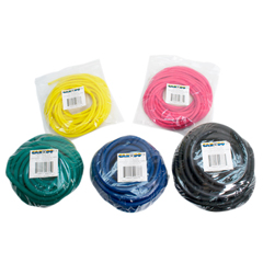 Fabrication Enterprises CanDo&reg; Low Powder Exercise Tubing - 25' Rolls, 5-Piece Set (1 Each: Yellow, Red, Green, Blue, Black)