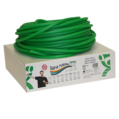Fabrication Enterprises Sup-R Tubing&reg; - Latex Free Exercise Tubing - 100' Dispenser Roll - Green - Medium