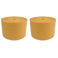 Fabrication Enterprises Sup-R Band&reg; Latex Free Exercise Band - Twin-Pak&reg; - 100 Yard (2 - 50-Yard Boxes) - Gold