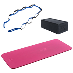 FNT10-6821 - Fabrication Enterprises - Home Yoga Package, Premium Pink