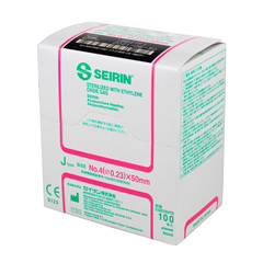 Fabrication Enterprises Seirin J-Type Acupuncture Needles, Size 4 (0.23Mm) X 50Mm, Box Of 100 Needles