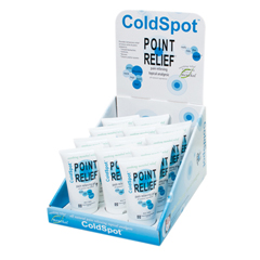 Fabrication Enterprises Point Relief&reg; Coldspot™ Lotion - Retail Display with 12 x 4 oz. Gel Tube