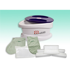 Fabrication Enterprises WaxWel&reg; Paraffin Bath - Standard Unit Includes: 100 Liners, 1 Mitt, 1 Bootie and 6 lb. Wintergreen Paraffin