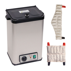Fabrication Enterprises Relief Pak Heating Unit, 4-Pack Capacity, Stationary with (2) Standard and (2) Neck Packs, 220V