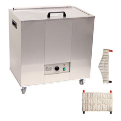 Fabrication Enterprises Relief Pak Heating Unit, 24-Pack Capacity, Mobile with (8) Oversize and (8) Neck Packs, 220V