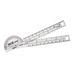 Fabrication Enterprises Baseline&reg; Plastic Goniometer - Pocket Style - HiRes™ 180 Degree Head - 6