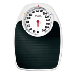 Fabrication Enterprises Large Dial Scale - 330 lb. Capacity - 6.5 In. Dial on 17 x 11 In. Platform