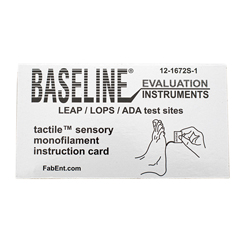 Fabrication Enterprises Baseline&reg; Tactile Monofilament - ADA/LEAP/LOPS - Disposable w/sleeve - 5.07 - 10 gram - 25 ea.