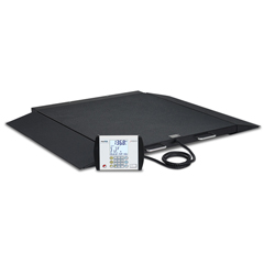 Fabrication Enterprises Detecto, Wheelchair Scale, Portable, Digital, 1000 lb x .2 lb / 450 kg x .1 kg, AC Adapter