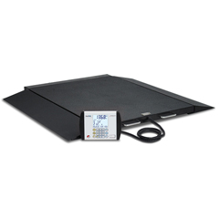 Fabrication Enterprises Detecto, Wheelchair Scale, Portable, Digital, 1000 lb x .2 lb / 450 kg x .1 kg, AC Adapter