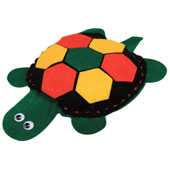 Fabrication Enterprises Allen Diagnostic Module Felt Turtle, Pack of 6