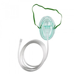 FNT13-2765 - Fabrication Enterprises - Adult Oxygen Mask With 7 Tubing, 50/Case