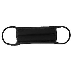 Fabrication Enterprises RH Reusable Fabric Face Masks, Black, 20 Pack