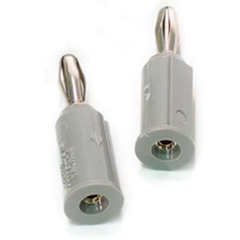 Fabrication Enterprises Mettler Pin to Banana Adapter Plug, Grey - set of 4