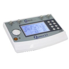 Fabrication Enterprises Quattro 2.5 4-Channel Electrotherapy Device: TENS, EMS, IF, and Russian