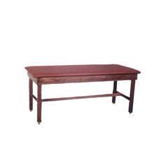 Fabrication Enterprises Wooden Treatment Table - H-Brace, Upholstered, 78