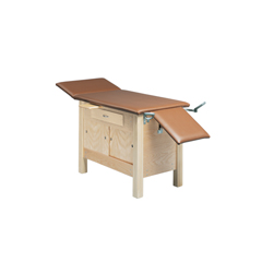 Fabrication Enterprises Wooden Exam Table - Enclosures, Upholstered, 72