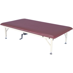 Fabrication Enterprises Bariatric Mat Platform Table - Hand Crank, Steel Frame, 84