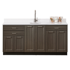 Fabrication Enterprises Clinton, Fashion Finish Base Cabinet, 6 Doors, 3 Drawers, 72