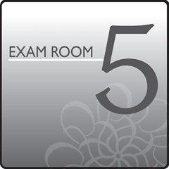 Fabrication Enterprises Clinton, Standard Exam Room Sign 5