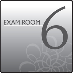 Fabrication Enterprises Clinton, Standard Exam Room Sign 6