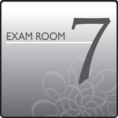 Fabrication Enterprises Clinton, Standard Exam Room Sign 7