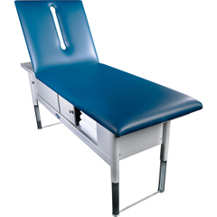 Fabrication Enterprises Tri W-G Treatment Table, Motorized Hi-Lo, Raised Back, 28