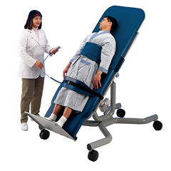 Fabrication Enterprises Tri W-G Tilt Table, Motorized, Wide Footboard, 28