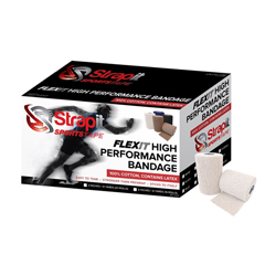 Fabrication Enterprises Flexit High Performance Bandage, 3 inch X 6 yard roll, case of 16 rolls, White