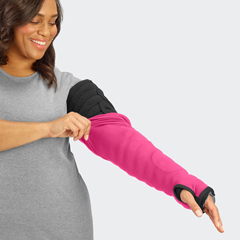 Fabrication Enterprises Tribute Wrap, Sleep Sleeve MCP to Axilla (UE-BG), Large, Long, Raspberry