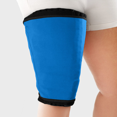 Fabrication Enterprises Tribute Wrap, Sleep Sleeve Knee to Thigh (LE-DG), Medium, Long, Blue