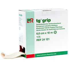 Fabrication Enterprises TG-Grip Elastic Tubular Support Band, Size B, 2.33 in x 11 yds (6 cm x 10 m), Case of 16