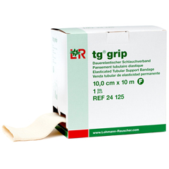 Fabrication Enterprises TG-Grip Elastic Tubular Support Band, Size F, 4 in x 11 yds (10 cm x 10 m), Case of 12