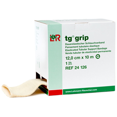 Fabrication Enterprises TG-Grip Elastic Tubular Support Band, Size G, 4.75 in x 11 yds (12 cm x 10 m), Case of 8