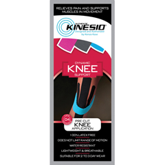 Fabrication Enterprises Kinesio&reg; Tape Pre-Cuts, Knee, 20/Case