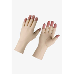 FNT24-8660L - Fabrication Enterprises - Hatch Edema Glove - 3/4 Finger over the wrist, Left, X-Small