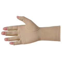FNT24-8661L - Fabrication Enterprises - Hatch Edema Glove - 3/4 Finger over the wrist, Left, Small