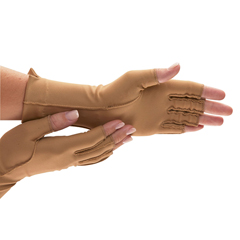 FNT24-8672 - Fabrication Enterprises - Isotoner Open Finger Therapeutic Glove, Medium