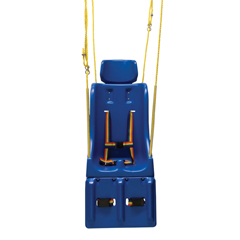 Fabrication Enterprises Full Support Swing Seat with Pommel, Head and Leg Rest, Small (Child), with Rope