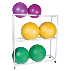 Fabrication Enterprises Inflatable Exercise Ball - Accessory - PVC Mobile Floor Rack, 62