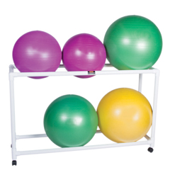 Fabrication Enterprises Inflatable Exercise Ball - Accessory - PVC Stationary Floor Rack, 62