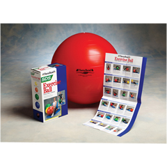 Fabrication Enterprises Thera-Band&reg; Inflatable Exercise Ball - Pro Series SCP™ - Red - 22