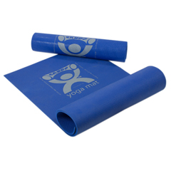 FNT30-2401B - Fabrication Enterprises - CanDo® Exercise Mat - Yoga Mat - Blue, 68 x 24 x 0.25