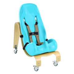 Fabrication Enterprises Special Tomato&reg; Soft-Touch™ Sitter Seat - Seat And Mobile Base - Size 1 - Teal