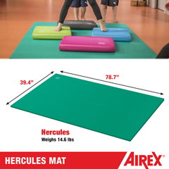 FNT32-1230G - Fabrication Enterprises - Airex® Exercise Mat - Hercules - Green, 78 x 39 x 1