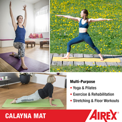 FNT32-1281 - Fabrication Enterprises - Airex® Exercise Mat - Calyana Double Sided Prime - Green/Brown - 73 x 26 x 1/6