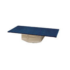 Fabrication Enterprises Rocker Board - Wooden with Carpet - Side-To-Side, Front-To-Back Combo - 30